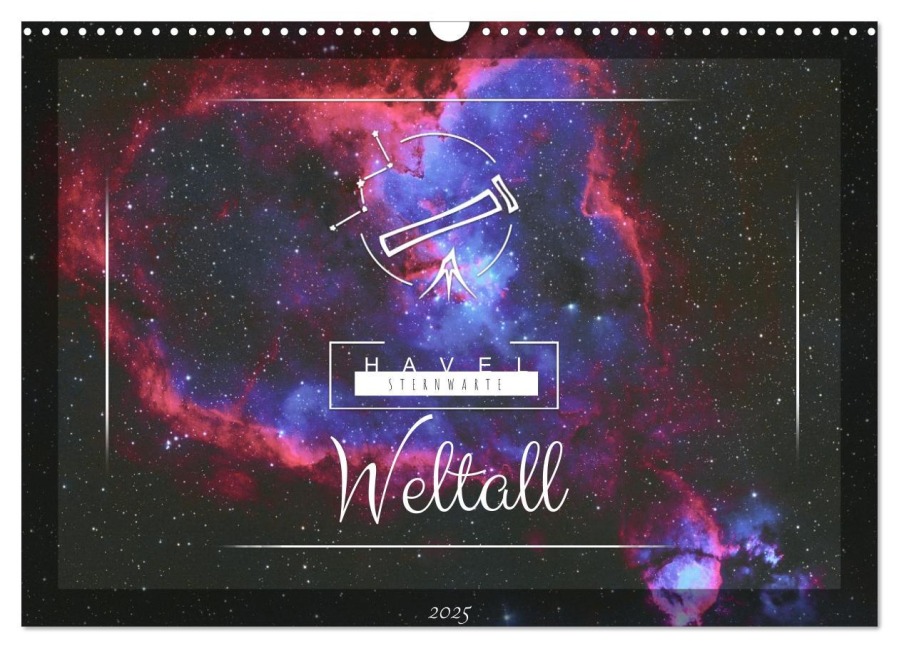 Havel-Sternwarte Weltallkalender (Wandkalender 2025 DIN A3 quer), CALVENDO Monatskalender - David Schediwy