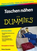 Cover-Bild zum Titel 'Taschen nähen für Dummies' von 'Petra Daniels'