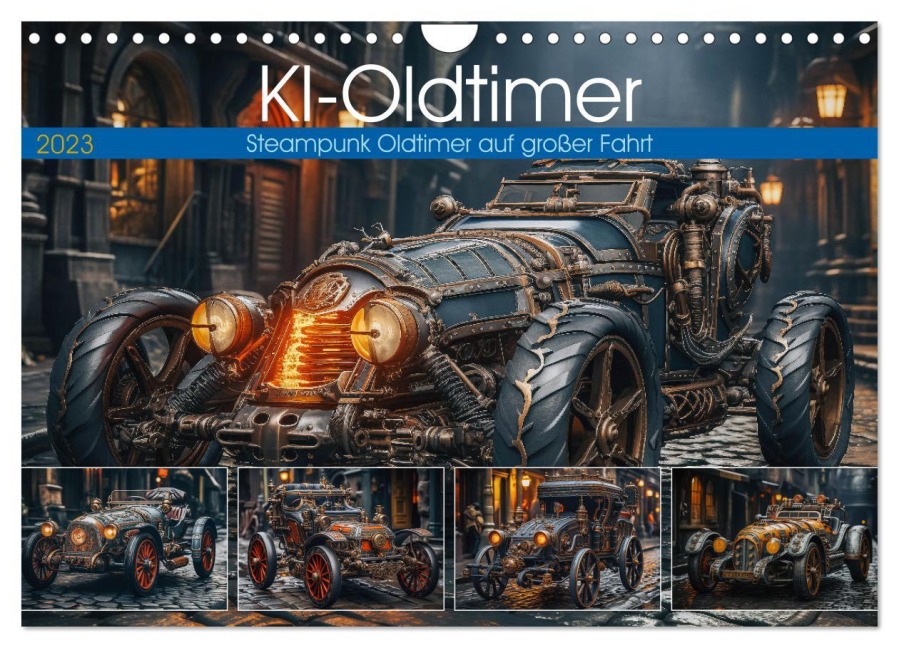 KI-Oldtimer (Wandkalender 2026 DIN A4 quer), CALVENDO Monatskalender - Steffen Gierok-Latniak