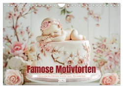 Cover-Bild zum Titel 'Famose Motivtorten (Wandkalender 2026 DIN A4 quer), CALVENDO Monatskalender' von 'Daniela Tapper'