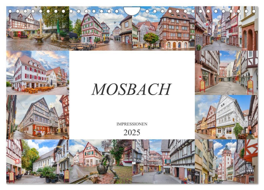 Mosbach Impressionen (Wandkalender 2025 DIN A4 quer), CALVENDO Monatskalender - Dirk Meutzner