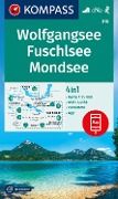 Cover-Bild zum Titel 'KOMPASS Wanderkarte 018 Wolfgangsee, Fuschlsee, Mondsee 1:25.000' von ''
