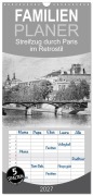 Cover-Bild zum Titel 'Familienplaner 2027 - Streifzug durch Paris im Retrostil mit 5 Spalten (Wandkalender, 21 x 45 cm) CALVENDO' von 'Ellen Und Udo Klinkel'