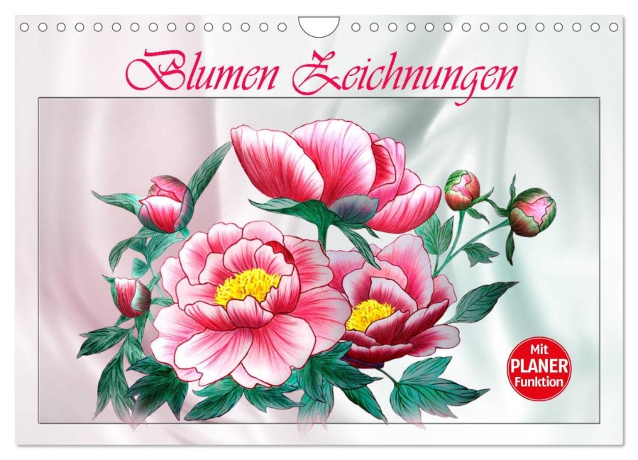 Blumen-Zeichnungen (Wandkalender 2026 DIN A4 quer), CALVENDO Monatskalender - Dusanka Djeric
