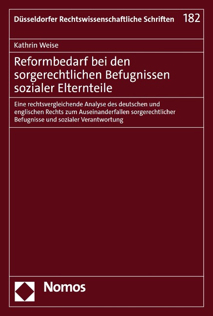 Reformbedarf bei den sorgerechtlichen Befugnissen sozialer Elternteile - Kathrin Weise