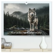 Cover-Bild zum Titel 'Kanadische Küstenwölfe (hochwertiger Premium Wandkalender 2026 DIN A2 quer), Kunstdruck in Hochglanz' von 'Peter R. Stuhlmann'