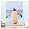 Hallo Pinguin (hochwertiger Premium Wandkalender 2024 DIN A2 hoch), Kunstdruck in Hochglanz - Heike Odermatt