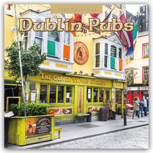 Dublin Pubs 2027 - 16-Monatskalender - Robin Red