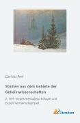 Cover-Bild zum Titel 'Studien aus dem Gebiete der Geheimwissenschaften' von 'Carl Du Prel'