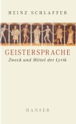 Cover-Bild zum Titel 'Geistersprache' von 'Heinz Schlaffer'