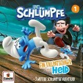 Cover-Bild zum Titel 'Folge 1: Ein tollpatschiger Held' von 'Die Schlümpfe'