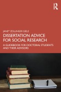Cover-Bild zum Titel 'Dissertation Advice for Social Research' von 'Janet Zollinger Giele'