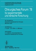 Cover-Bild zum Titel '95. Kongreß der Deutschen Gesellschaft für Chirurgie, München, 3. bis 6. Mai 1978' von ''