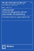 Cover-Bild zum Titel 'Haftung in der Partnerschaftsgesellschaft mit beschränkter Berufshaftung' von 'Isabel Huynh Cong'