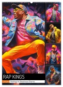 Cover-Bild zum Titel 'Rap Kings. Paintings im Streetwear-Charme (Wandkalender 2026 DIN A2 hoch), CALVENDO Monatskalender' von 'Rose Hurley'
