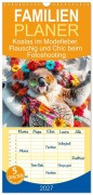 Cover-Bild zum Titel 'Familienplaner 2027 - Koalas im Modefieber. Flauschig und Chic beim Fotoshooting mit 5 Spalten (Wandkalender, 21 x 45 cm) CALVENDO' von 'Rose Hurley'