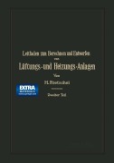 Cover-Bild zum Titel 'Leitfaden zum Berechnen und Entwerfen von Lüftungs- und Heizungs-Anlagen' von 'Hermann Rietschel'