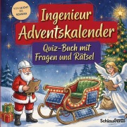 Cover-Bild zum Titel 'Ingenieur-Adventskalender: Quiz-Buch mit Fragen und Rätsel' von 'Schlauvento Interactive'