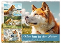 Akita Inu in der Natur. Japans edle und sanfte Schönheit (Wandkalender 2026 DIN A2 quer), CALVENDO Monatskalender - Rose Hurley