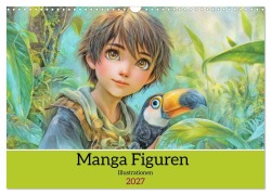 Cover-Bild zum Titel 'Manga Figuren - Illustrationen (Wandkalender 2027 DIN A3 quer), CALVENDO Monatskalender' von 'Liselotte Brunner-Klaus'