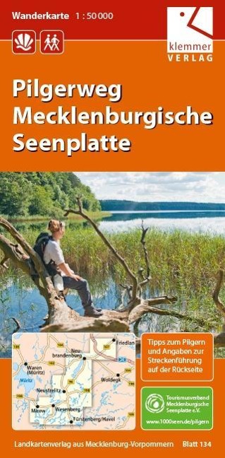 Pilgerweg Mecklenburgische Seenplatte 1 : 50 000 - 