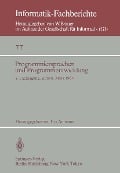 Cover-Bild zum Titel 'Programmiersprachen und Programmentwicklung' von ''