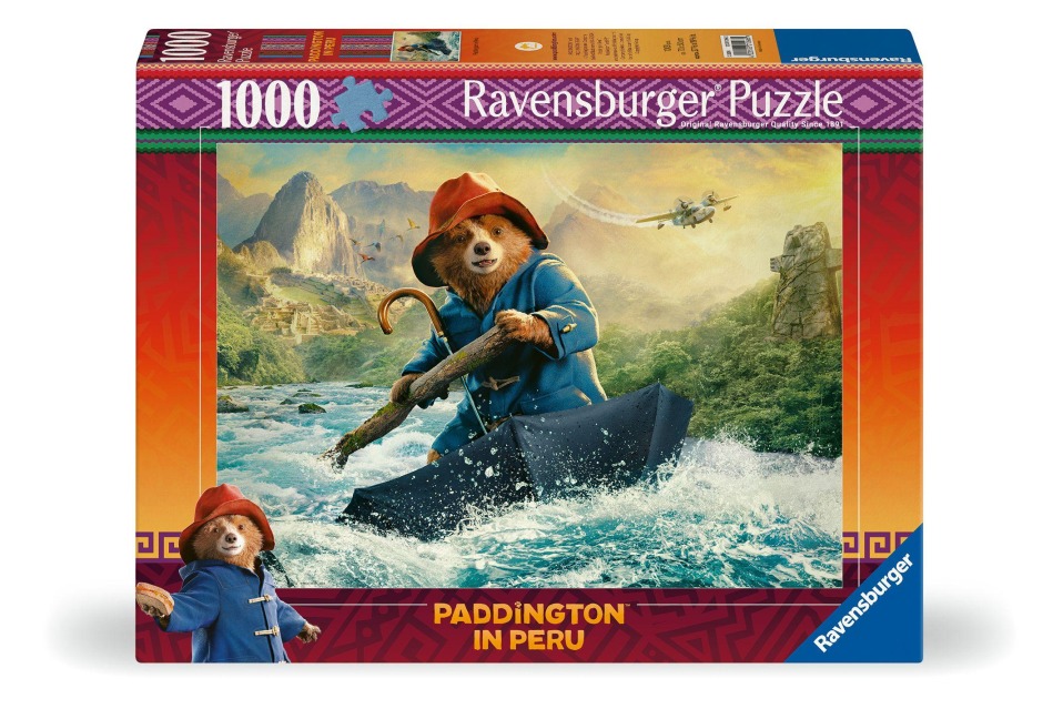 Ravensburger Puzzle 12001266 - Paddington in Peru - 1000 Teile Paddington-Bär Puzzle für Kinder und Erwachsene ab 14 Jahren - 