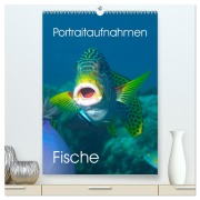 Cover-Bild zum Titel 'Portraitaufnahmen - Fische (hochwertiger Premium Wandkalender 2026 DIN A2 hoch), Kunstdruck in Hochglanz' von 'Ute Niemann'