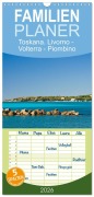 Familienplaner 2026 - Toskana. Livorno - Volterra - Piombino mit 5 Spalten (Wandkalender, 21 x 45 cm) CALVENDO - Klaus Kolfenbach