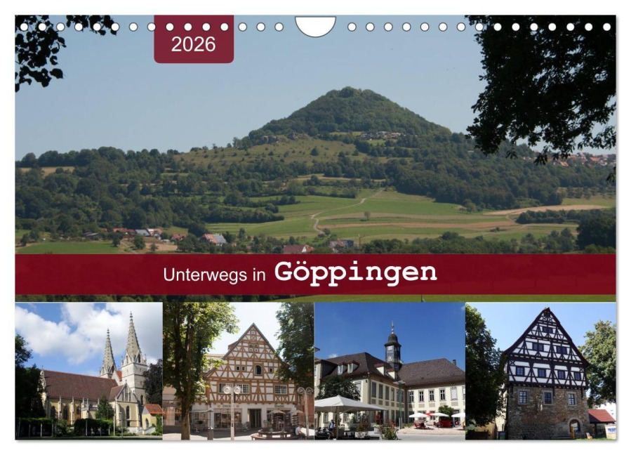 Unterwegs in Göppingen (Wandkalender 2026 DIN A4 quer), CALVENDO Monatskalender - Angelika Keller