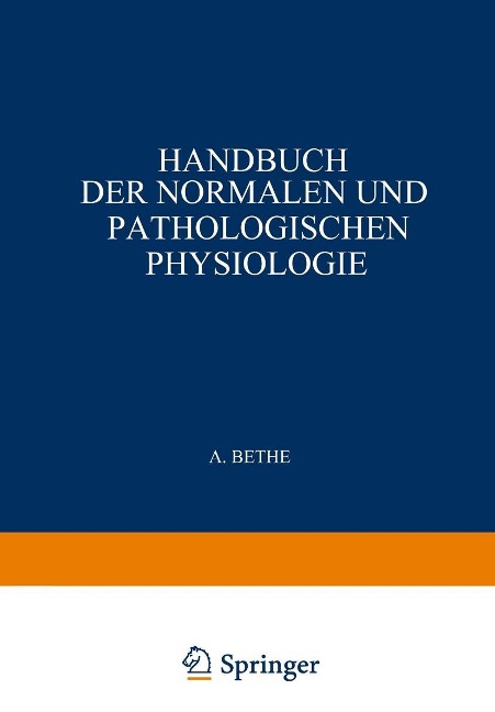 Energieumsatz - A. Bethe, G. V. Bergmann, G. Embden, A. Ellinger