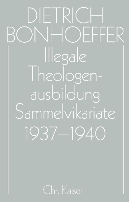 Illegale Theologenausbildung: Sammelvikariate 1937-1940 - 