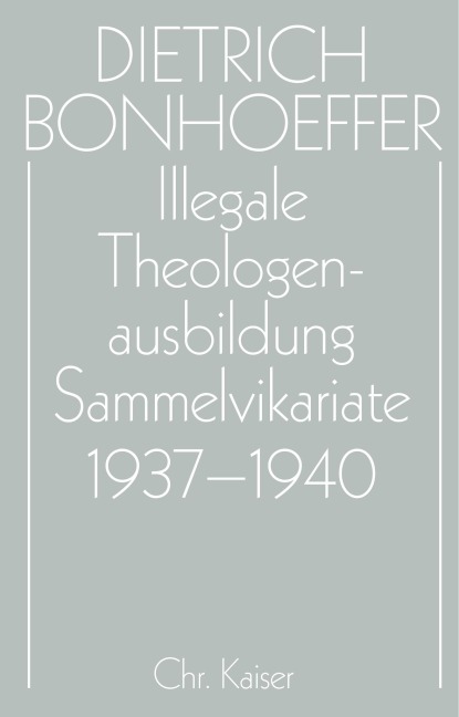 Illegale Theologenausbildung: Sammelvikariate 1937-1940 - 