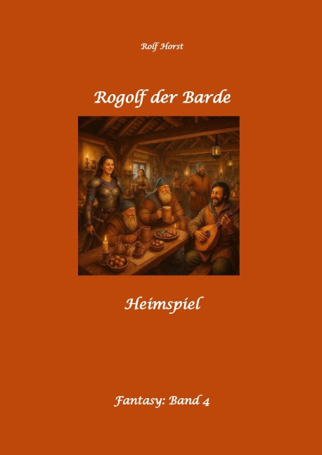 Rogolf der Barde - Liverollenspiel, Magier, Schänke, Hexen, Dämonen, Rituale, Zwerge, Krieger*innen, Schwerter, Pfeil und Bogen, Armbrust, Feuer, Amulette, keltischer Schild-Knoten - Rolf Horst