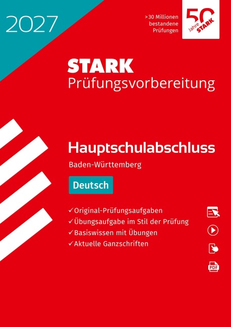 STARK Deutsch - Hauptschulabschluss 2027 BW - Prüfungsvorbereitung - 