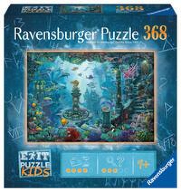 Ravensburger EXIT Puzzle Kids - 13394 Im Unterwasserreich - 368 Teile Puzzle für Kinder ab 9 Jahren, Kinderpuzzle - 