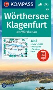 Cover-Bild zum Titel 'KOMPASS Wanderkarte 061 Wörthersee, Klagenfurt am Wörthersee 1:25.000' von ''