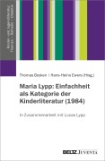 Cover-Bild zum Titel 'Maria Lypp: Einfachheit als Kategorie der Kinderliteratur (1984)' von ''