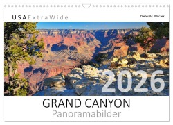 Cover-Bild zum Titel 'GRAND CANYON Panoramabilder (Wandkalender 2026 DIN A3 quer), CALVENDO Monatskalender' von 'Dieter-M. Wilczek'