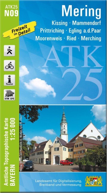 ATK25-N09 Mering (Amtliche Topographische Karte 1:25000) - 