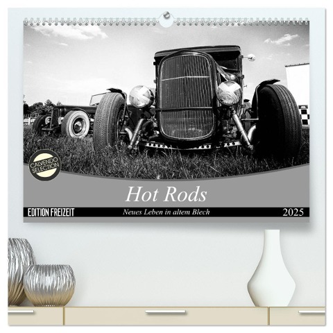 Hot Rods - Neues Leben in altem Blech (hochwertiger Premium Wandkalender 2025 DIN A2 quer), Kunstdruck in Hochglanz - Strawfishstudio Berlin