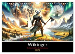 Cover-Bild zum Titel 'Wikinger - Ein Jahr im Leben der Nordmänner (Wandkalender 2027 DIN A4 quer), CALVENDO Monatskalender' von 'Marco Warstat'