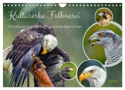 Cover-Bild zum Titel 'Kulturerbe Falknerei (Wandkalender 2026 DIN A4 quer), CALVENDO Monatskalender' von 'Claudia Kleemann'