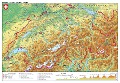 Cover-Bild zum Titel 'Schweiz physisch Papierposter' von 'Heinrich Stiefel'