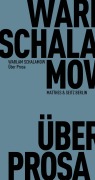 Cover-Bild zum Titel 'Über Prosa' von 'Warlam Schalamow'