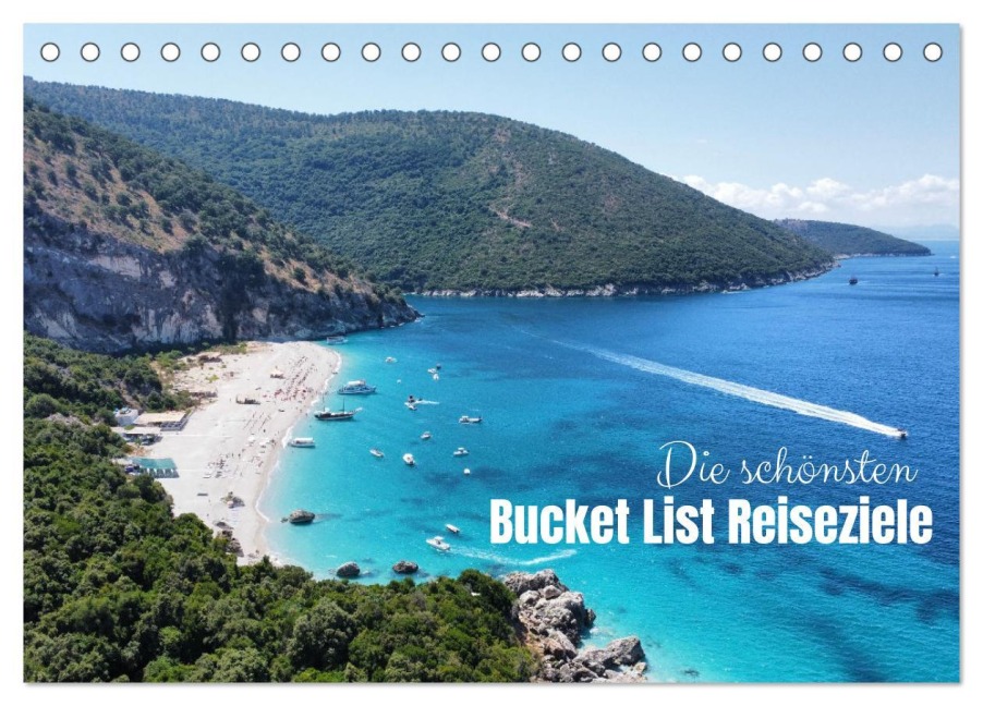 Die schönsten Bucket List Reiseziele (Tischkalender 2026 DIN A5 quer), CALVENDO Monatskalender - Izabella Meczykowski