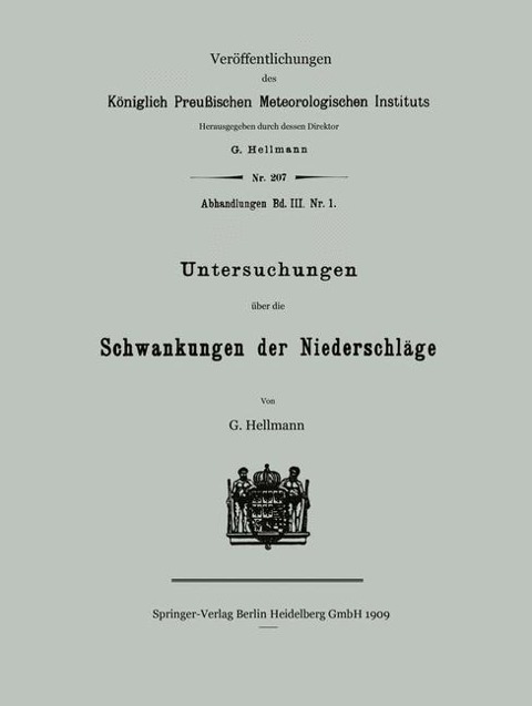 Untersuchungen über die Schwankungen der Niederschläge - Gustav Hellmann