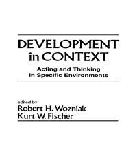 Development in Context - 