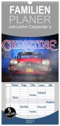 Cover-Bild zum Titel 'Familienplaner 2027 - John Carpenter¿s Christine mit 5 Spalten (Wandkalender, 21 x 45 cm) CALVENDO' von 'Stefan Bau'