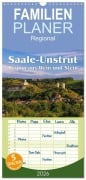 Cover-Bild zum Titel 'Familienplaner 2026 - Saale-Unstrut - Region aus Wein und Stein mit 5 Spalten (Wandkalender, 21 x 45 cm) CALVENDO' von 'LianeM LianeM'
